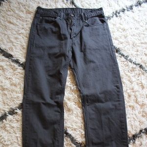 Men's Levi's 505 jeans, dark gray